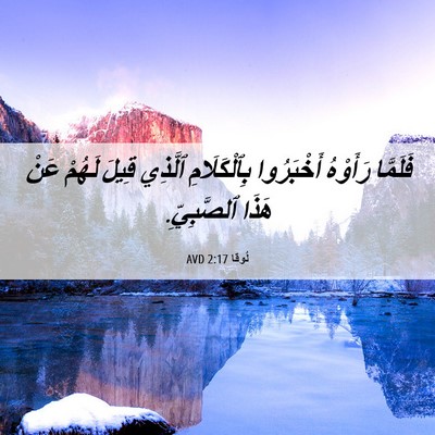 Picture 06 - لُوقا 2:17 AVD - فَلَمَّا رَأَوْهُ - Bible Verse Picture