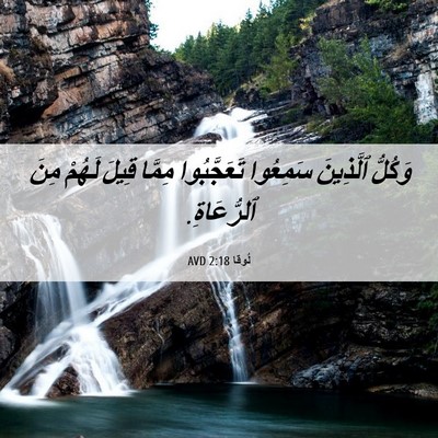 Picture 06 - لُوقا 2:18 AVD - وَكُلُّ ٱلَّذِينَ - Bible Verse Picture