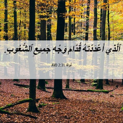 Picture 06 - لُوقا 2:31 AVD - ٱلَّذِي أَعْدَدْتَهُ - Bible Verse Picture