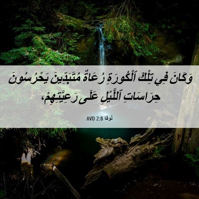 Picture 06 - لُوقا 2:8 AVD - وَكَانَ فِي تِلْكَ - Bible Verse Picture