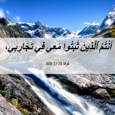 Picture 06 - لُوقا 22:28 AVD - أَنْتُمُ ٱلَّذِينَ - Bible Verse Picture