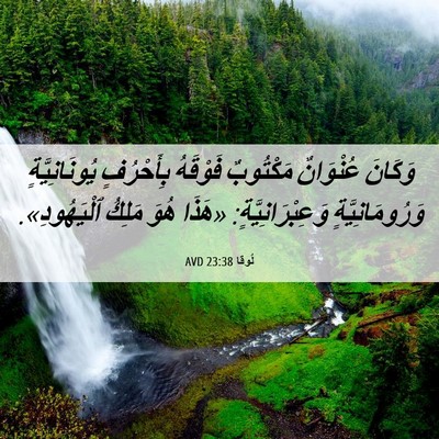 Picture 06 - لُوقا 23:38 AVD - وَكَانَ عُنْوَانٌ - Bible Verse Picture