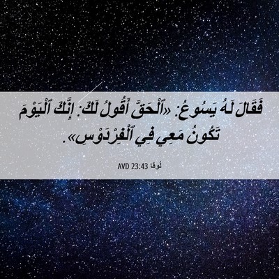 Picture 06 - لُوقا 23:43 AVD - فَقَالَ لَهُ يَسُوعُ: - Bible Verse Picture