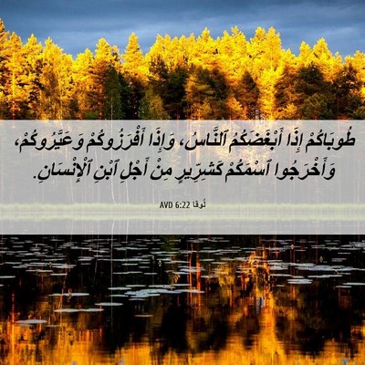 Picture 06 - لُوقا 6:22 AVD - طُوبَاكُمْ إِذَا - Bible Verse Picture