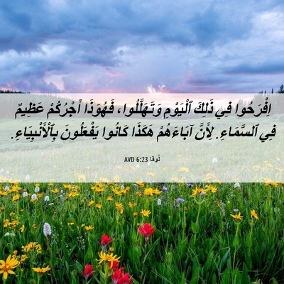 Picture 06 - لُوقا 6:23 AVD - اِفْرَحُوا فِي ذَلِكَ - Bible Verse Picture