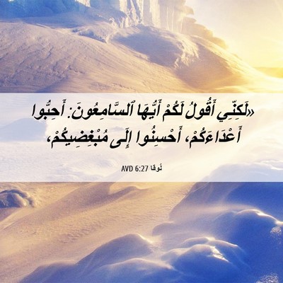 Picture 06 - لُوقا 6:27 AVD - «لَكِنِّي أَقُولُ لَكُمْ - Bible Verse Picture