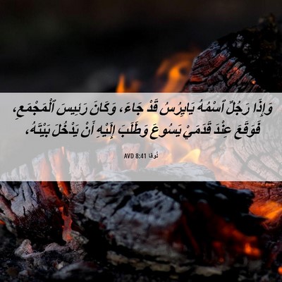 Picture 06 - لُوقا 8:41 AVD - وَإِذَا رَجُلٌ ٱسْمُهُ - Bible Verse Picture