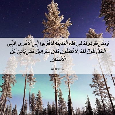 Picture 06 - مَتَّى 10:23 AVD - وَمَتَى طَرَدُوكُمْ فِي - Bible Verse Picture