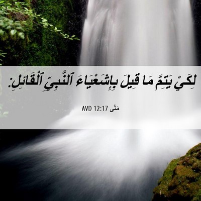 Picture 06 - مَتَّى 12:17 AVD - لِكَيْ يَتِمَّ مَا قِيلَ - Bible Verse Picture