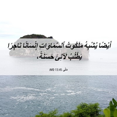 Picture 06 - مَتَّى 13:45 AVD - أَيْضًا يُشْبِهُ - Bible Verse Picture