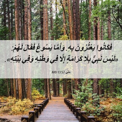 Picture 06 - مَتَّى 13:57 AVD - فَكَانُوا يَعْثُرُونَ - Bible Verse Picture
