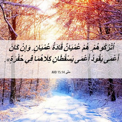Picture 06 - مَتَّى 15:14 AVD - اُتْرُكُوهُمْ. هُمْ - Bible Verse Picture