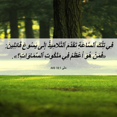 Picture 06 - مَتَّى 18:1 AVD - فِي تِلْكَ ٱلسَّاعَةِ - Bible Verse Picture
