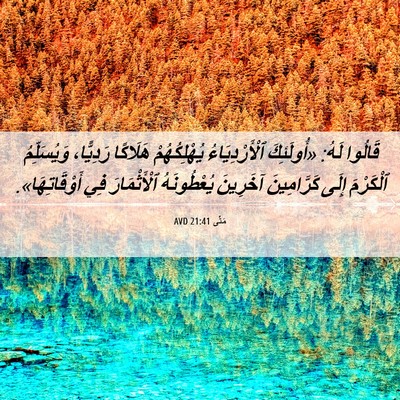 Picture 06 - مَتَّى 21:41 AVD - قَالُوا لَهُ: «أُولَئِكَ - Bible Verse Picture