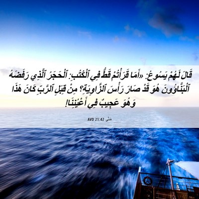 Picture 06 - مَتَّى 21:42 AVD - قَالَ لَهُمْ يَسُوعُ: - Bible Verse Picture