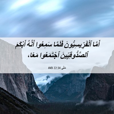 Picture 06 - مَتَّى 22:34 AVD - أَمَّا ٱلْفَرِّيسِيُّونَ - Bible Verse Picture