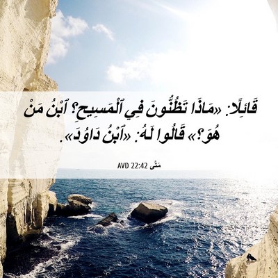 Picture 06 - مَتَّى 22:42 AVD - قَائِلًا: «مَاذَا - Bible Verse Picture