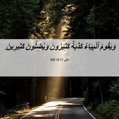 Picture 06 - مَتَّى 24:11 AVD - وَيَقُومُ أَنْبِيَاءُ - Bible Verse Picture