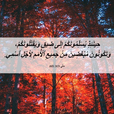 Picture 06 - مَتَّى 24:9 AVD - حِينَئِذٍ - Bible Verse Picture