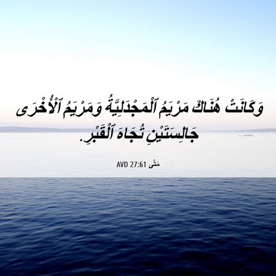 Picture 06 - مَتَّى 27:61 AVD - وَكَانَتْ هُنَاكَ - Bible Verse Picture