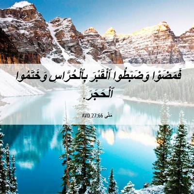 Picture 06 - مَتَّى 27:66 AVD - فَمَضَوْا وَضَبَطُوا - Bible Verse Picture