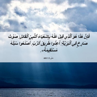 Picture 06 - مَتَّى 3:3 AVD - فَإِنَّ هَذَا هُوَ ٱلَّذِي - Bible Verse Picture
