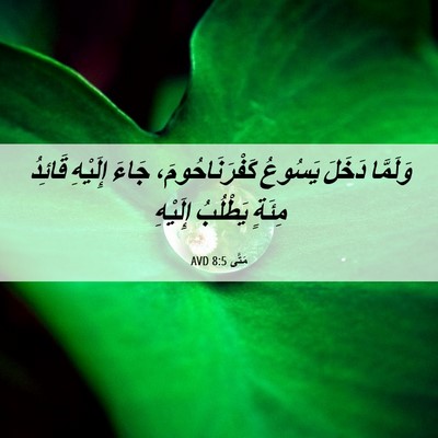 Picture 06 - مَتَّى 8:5 AVD - وَلَمَّا دَخَلَ يَسُوعُ - Bible Verse Picture