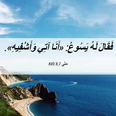 Picture 06 - مَتَّى 8:7 AVD - فَقَالَ لَهُ يَسُوعُ: - Bible Verse Picture