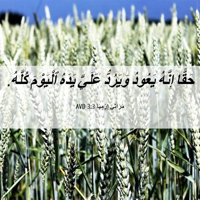 Picture 06 - مَرَاثِي إِرْمِيَا 3:3 AVD - حَقًّا إِنَّهُ يَعُودُ - Bible Verse Picture