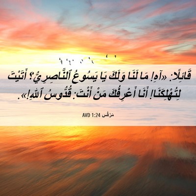 Picture 06 - مَرْقُس 1:24 AVD - قَائِلًا: «آهِ! مَا لَنَا - Bible Verse Picture