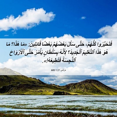 Picture 06 - مَرْقُس 1:27 AVD - فَتَحَيَّرُوا كُلُّهُمْ، - Bible Verse Picture