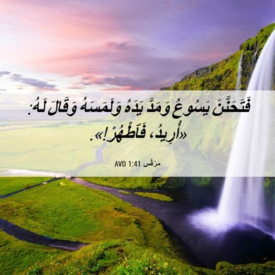 Picture 06 - مَرْقُس 1:41 AVD - فَتَحَنَّنَ يَسُوعُ - Bible Verse Picture
