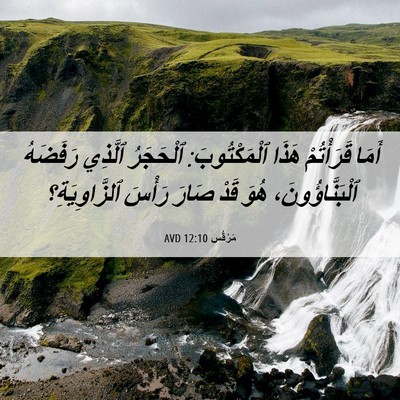 Picture 06 - مَرْقُس 12:10 AVD - أَمَا قَرَأْتُمْ هَذَا - Bible Verse Picture