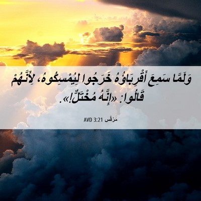 Picture 06 - مَرْقُس 3:21 AVD - وَلَمَّا سَمِعَ - Bible Verse Picture