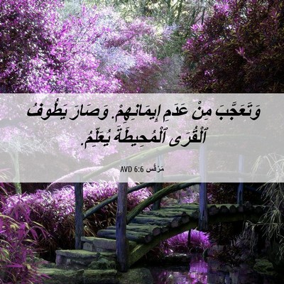 Picture 06 - مَرْقُس 6:6 AVD - وَتَعَجَّبَ مِنْ عَدَمِ - Bible Verse Picture