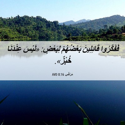 Picture 06 - مَرْقُس 8:16 AVD - فَفَكَّرُوا قَائِلِينَ - Bible Verse Picture