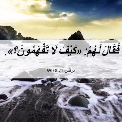 Picture 06 - مَرْقُس 8:21 AVD - فَقَالَ لَهُمْ: «كَيْفَ - Bible Verse Picture
