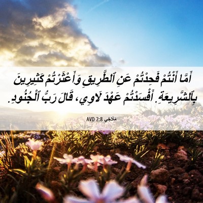 Picture 06 - مَلَاخِي 2:8 AVD - أَمَّا أَنْتُمْ - Bible Verse Picture
