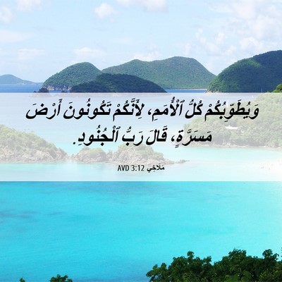 Picture 06 - مَلَاخِي 3:12 AVD - وَيُطَوِّبُكُمْ كُلُّ - Bible Verse Picture