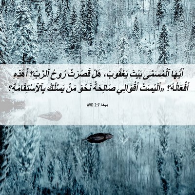 Picture 06 - مِيخَا 2:7 AVD - أَيُّهَا ٱلْمُسَمَّى - Bible Verse Picture