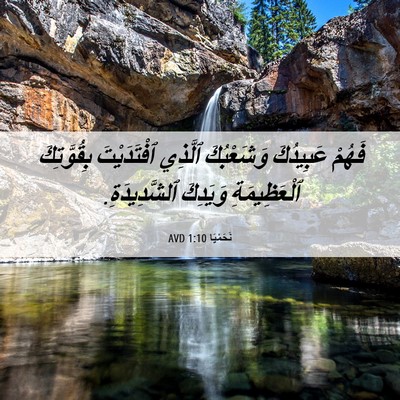 Picture 06 - نَحَمْيَا 1:10 AVD - فَهُمْ عَبِيدُكَ - Bible Verse Picture