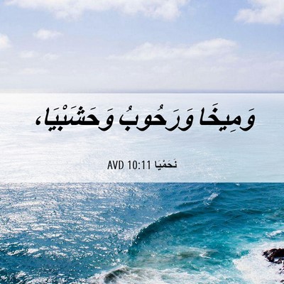 Picture 06 - نَحَمْيَا 10:11 AVD - وَمِيخَا وَرَحُوبُ - Bible Verse Picture
