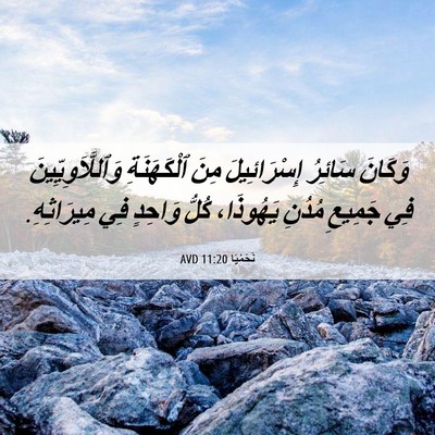 Picture 06 - نَحَمْيَا 11:20 AVD - وَكَانَ سَائِرُ - Bible Verse Picture
