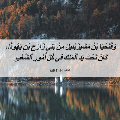 Picture 06 - نَحَمْيَا 11:24 AVD - وَفَتَحْيَا بْنُ - Bible Verse Picture