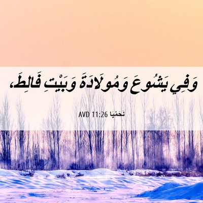 Picture 06 - نَحَمْيَا 11:26 AVD - وَفِي يَشُوعَ - Bible Verse Picture