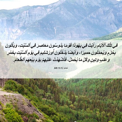 Picture 06 - نَحَمْيَا 13:15 AVD - فِي تِلْكَ ٱلْأَيَّامِ - Bible Verse Picture