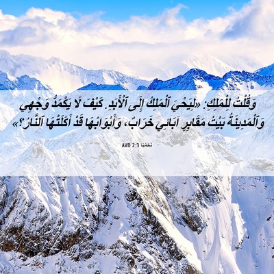 Picture 06 - نَحَمْيَا 2:3 AVD - وَقُلْتُ لِلْمَلِكِ: - Bible Verse Picture
