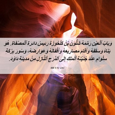Picture 06 - نَحَمْيَا 3:15 AVD - وَبَابُ ٱلْعَيْنِ - Bible Verse Picture
