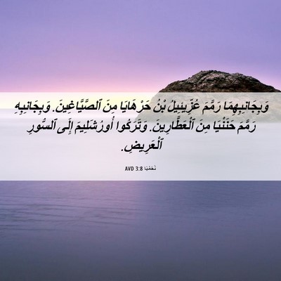 Picture 06 - نَحَمْيَا 3:8 AVD - وَبِجَانِبِهِمَا رَمَّمَ - Bible Verse Picture