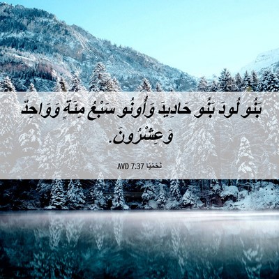 Picture 06 - نَحَمْيَا 7:37 AVD - بَنُو لُودَ بَنُو حَادِيدَ - Bible Verse Picture
